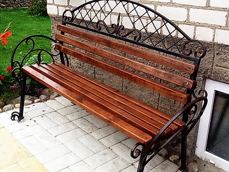 кованые скамейки для сада