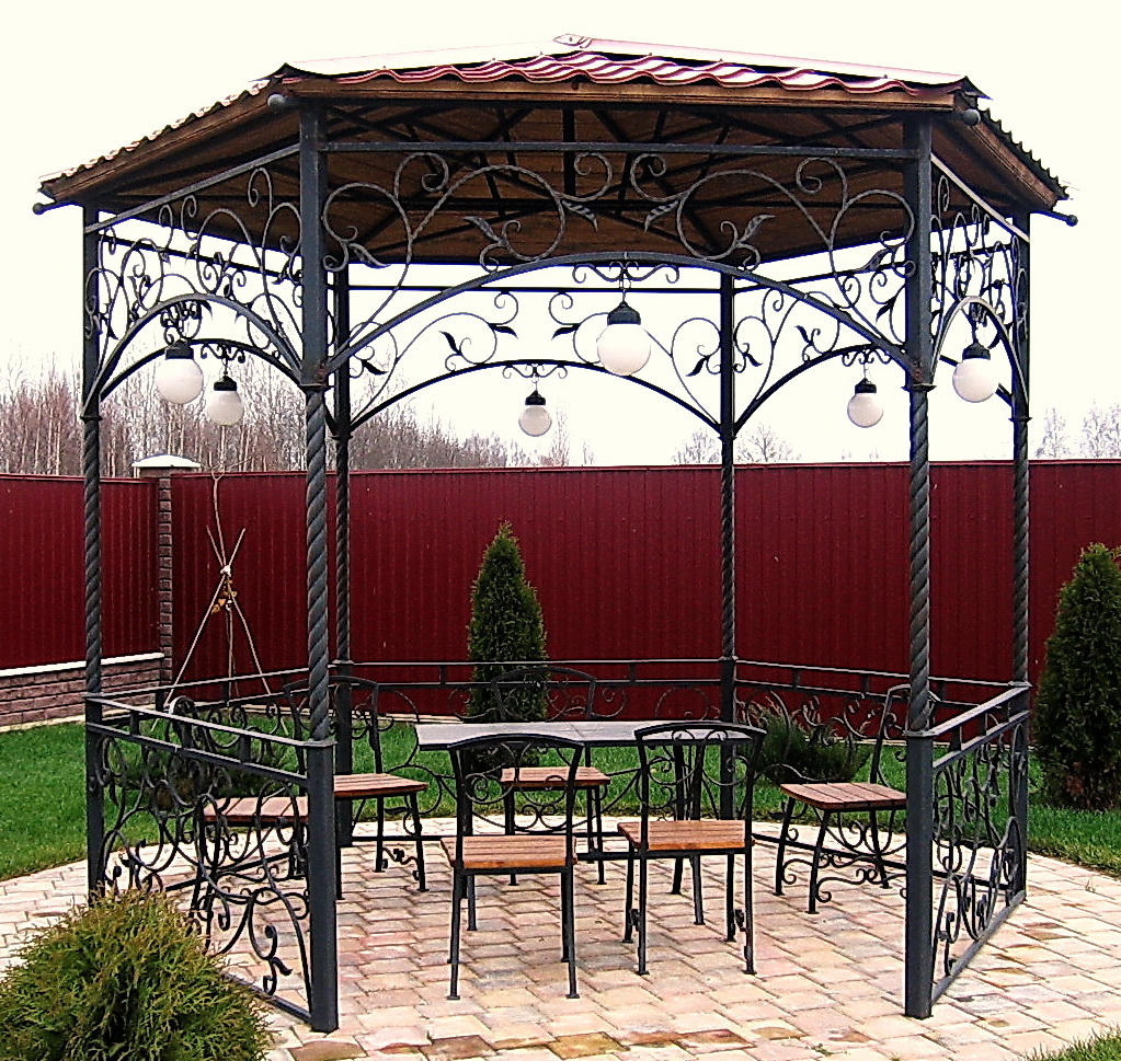 кованые беседки для дачи Vajure.by