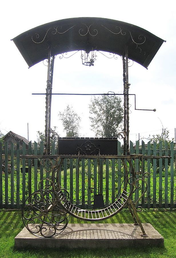 кованые мангалы с крышей Vajure.by