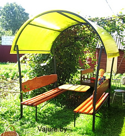Беседка из поликарбоната купить В ажуре