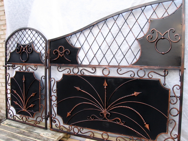 Кованые ворота металлические Церковь Святого Николая Чудотворца Поставы Vajure.by